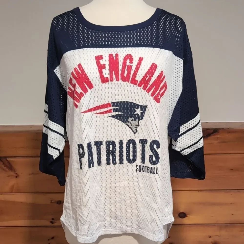New England Patriots Mesh Jersey Top